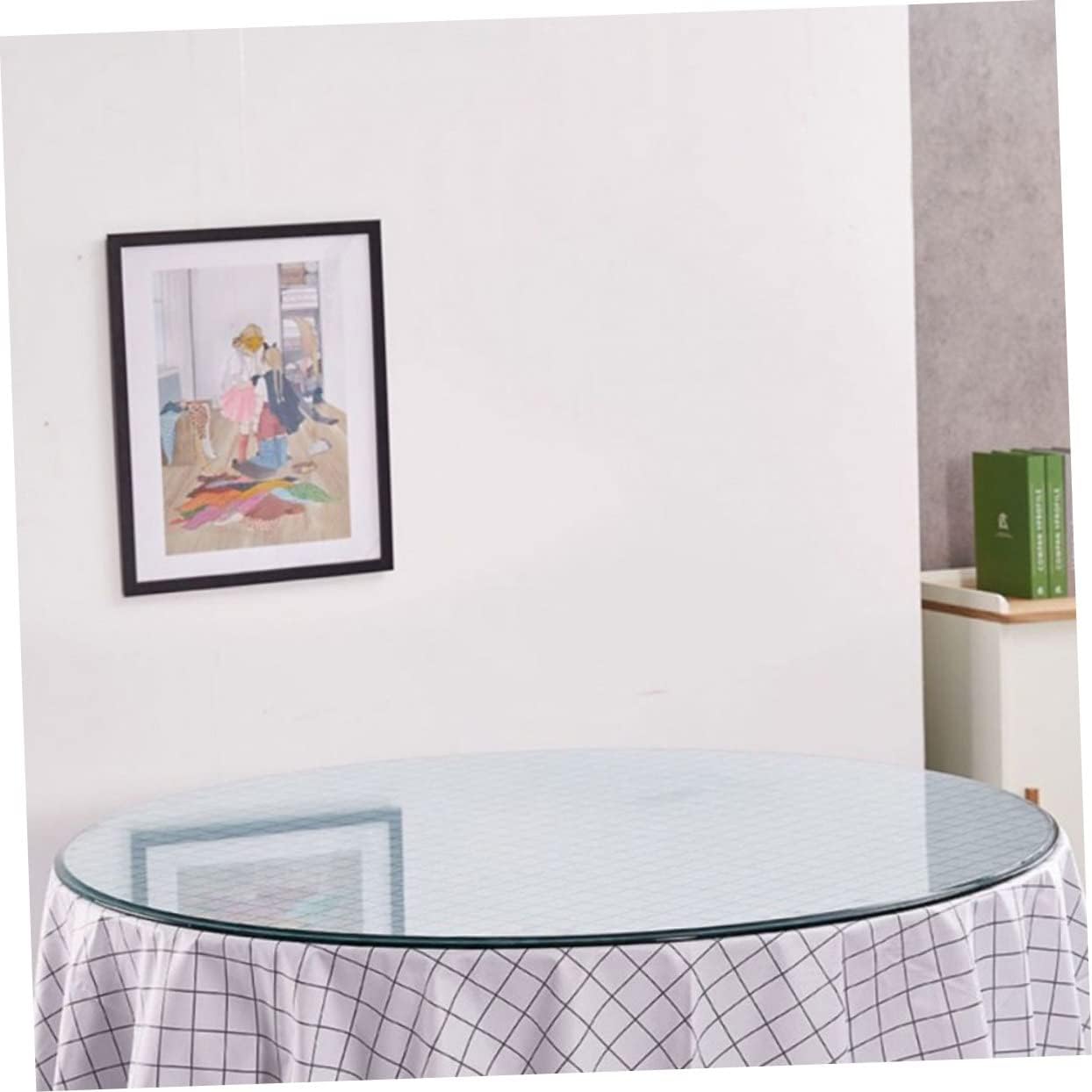 GRIRIW Thickened Tempered Glass Table for Dining/Kitchen Modern Table Shatterproof Easy Clean