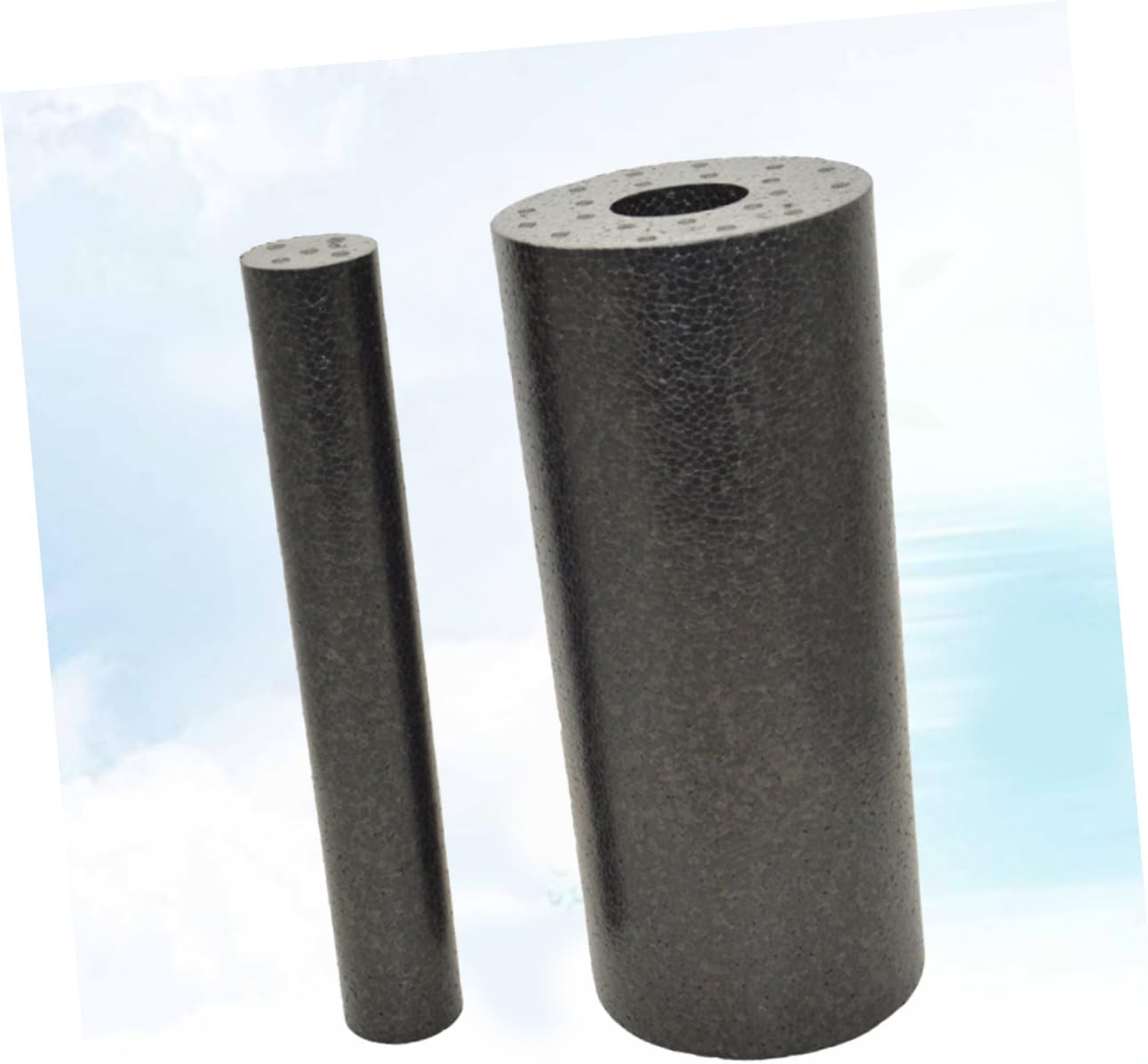 HEMOTON 1 Albero di massaggio colonna yoga Massagni per la schiena massaggiante per la schiena Ginnastica muscolo schiuma per l'allenamento muscolare Black