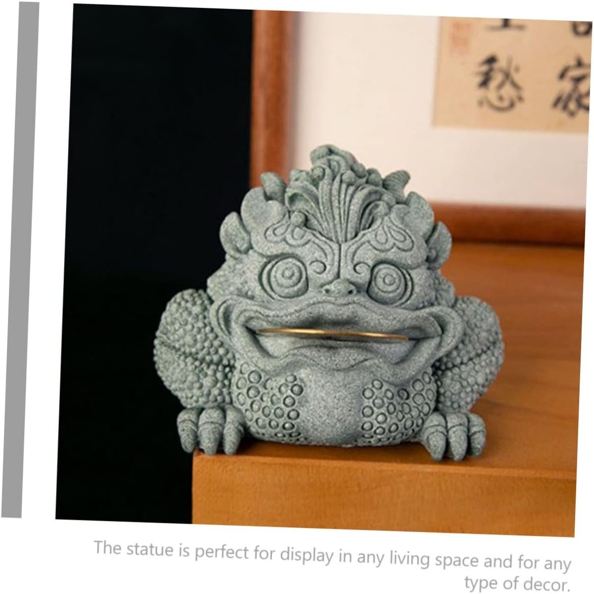 LIFKOME Statua Di Rospo Decorativa Cinese Oggettistica Per Casa Statuetta Tea Pet