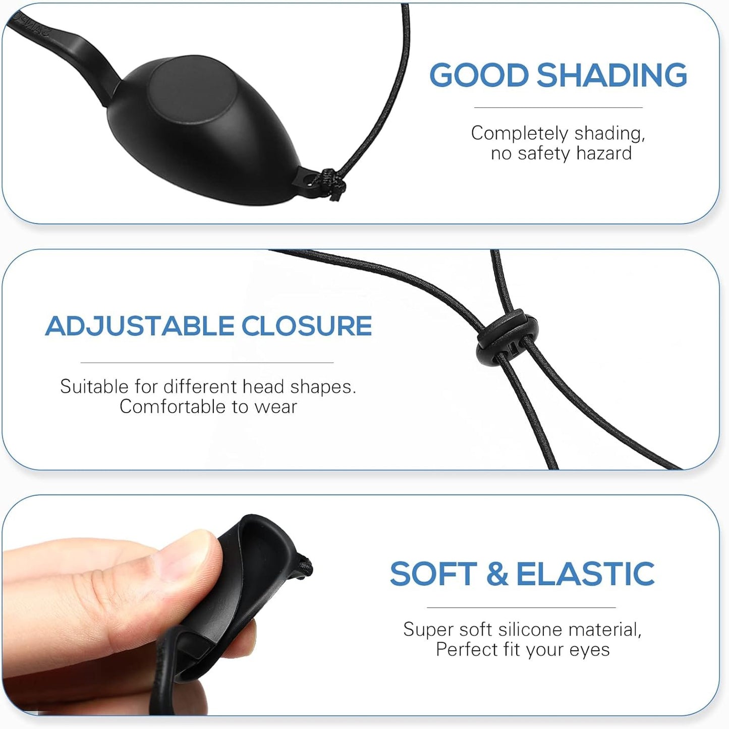 SUPVOX 4pcs IPL Goggles Safety Beauty UV LED Eye Protection Glasses Soft (Black)