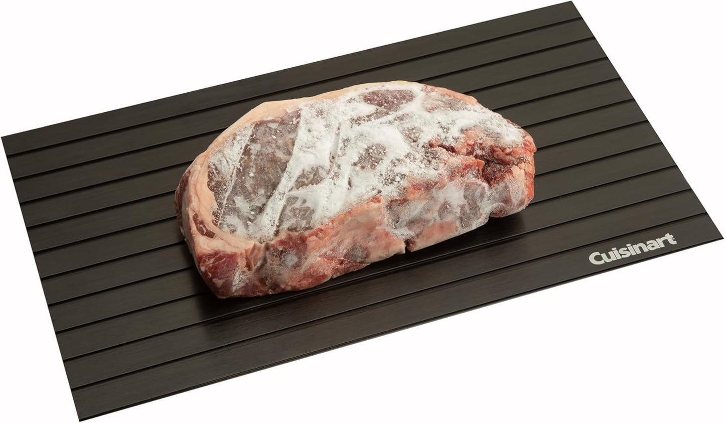 Cuisinart BBQ Defrosting Tray, Conductive Aluminum Rapid Thaw Plate for Frozen Meat, Quick Defrosting Tool That Preserves Natural Flavors, Easy to Clean Kitchen Gadget & Grilling Accessories for Home
