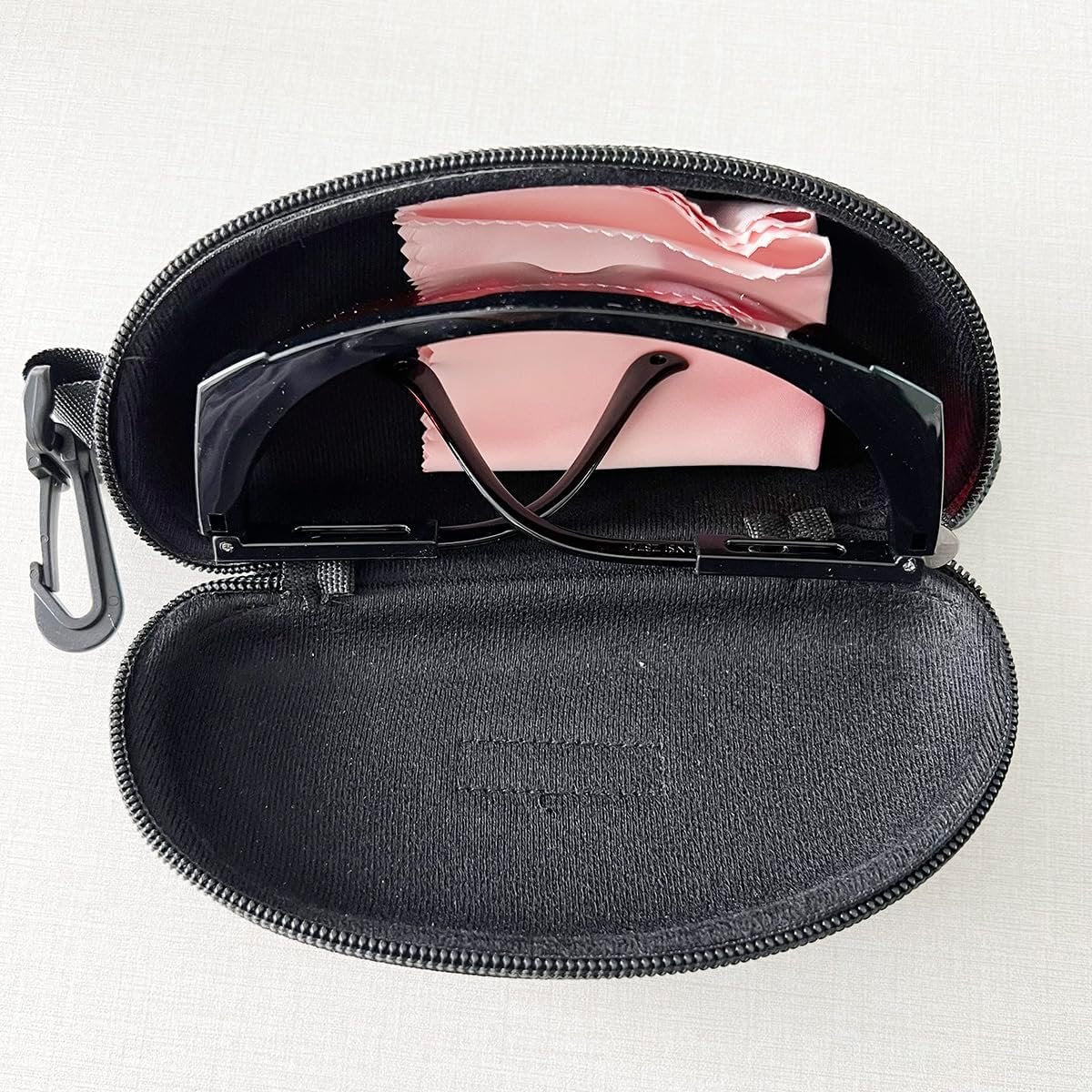 FreeMascot OD 4+ 190nm-550nm Wavelength Laser Safety Glasses for Typical 405nm, 445nm, 450nm,520nm,532nm Laser Light for Hair Removal Laser Treatment Eye Protection Glasses (Red)