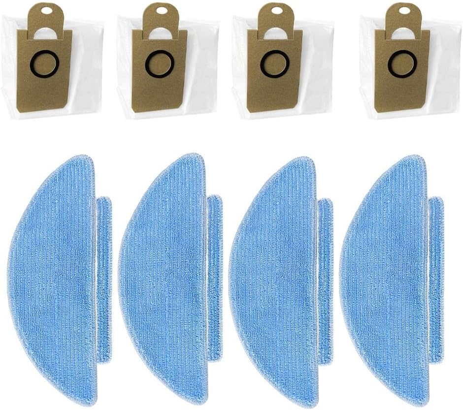 Cleaning Essentials, panni e sacchetti per la polvere per robot aspirapolvere ForFor Clean ForL6 Nex, funziona con modelli Tikom