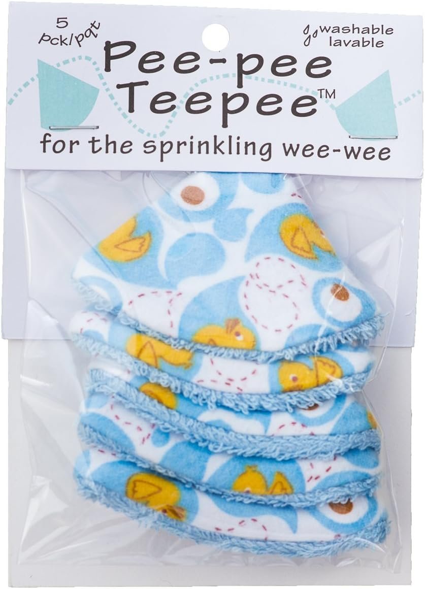 Pee Pee Teepee Rubber Ducky Blue 5 pieces baby boy pee shield babyboy essentials peepeeeteepee baby diaper cover for boys teepee shield pee covers