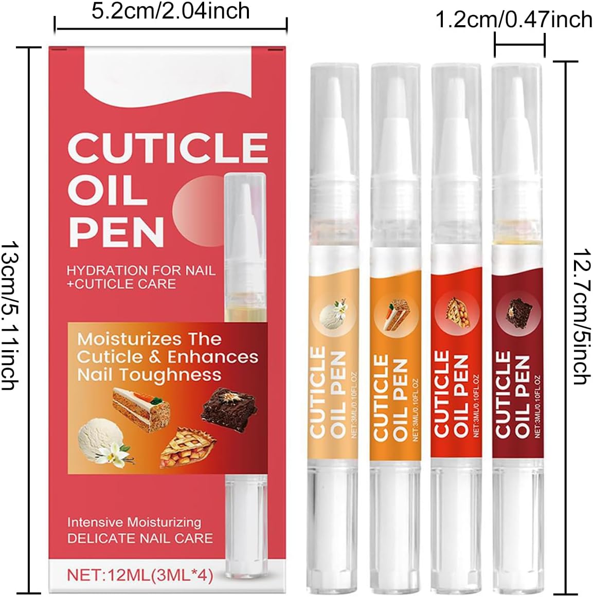 Nail Cuticle Oil Pen 3 Pieces Nail Oil Pen with Manicure Set for Nail Care Nail Clippers Set Nail Care Oil for Dry and Damaged Nails Repair