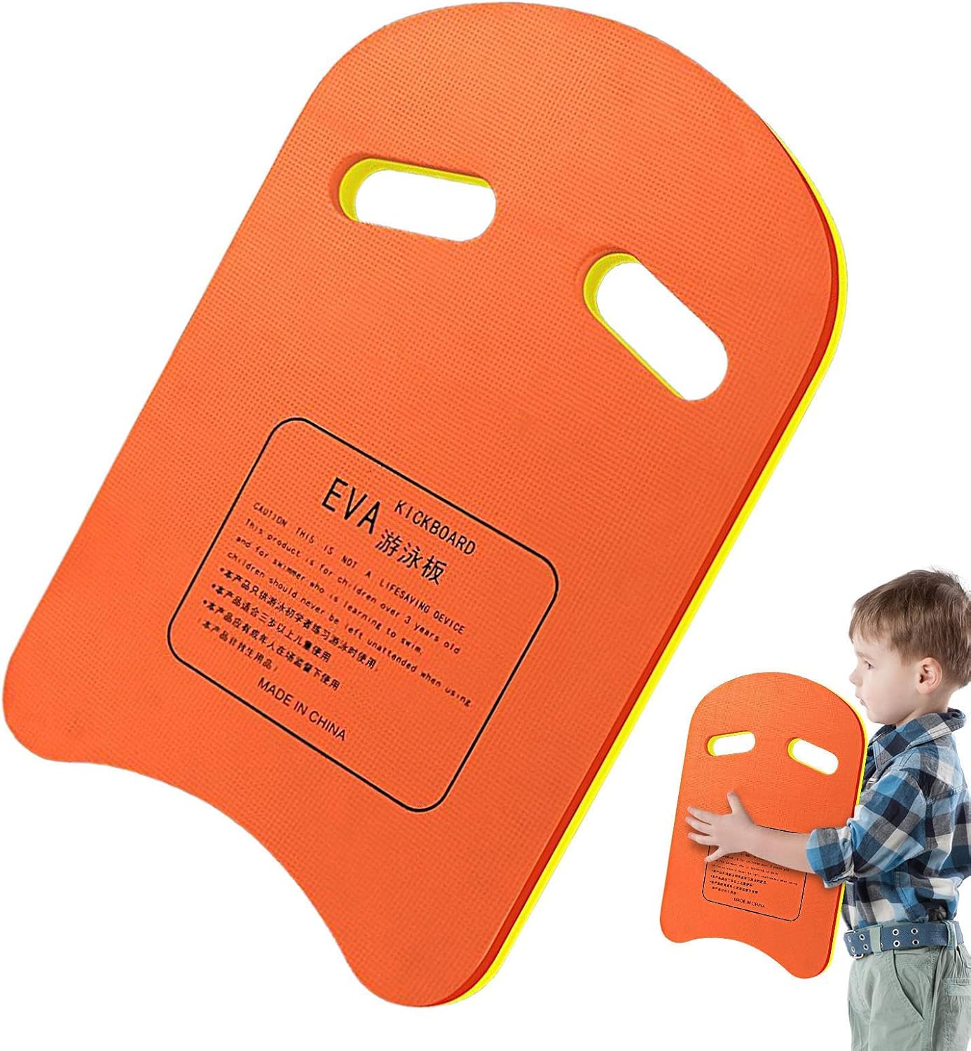 Swimming Training Board, Safety U Shape Flotation Device, Non-Slip Floating Water Exercise Gear for Fitness Lessons Pool Workout Beach Learning Swim Practice, Blue, 45x29x2.8cm