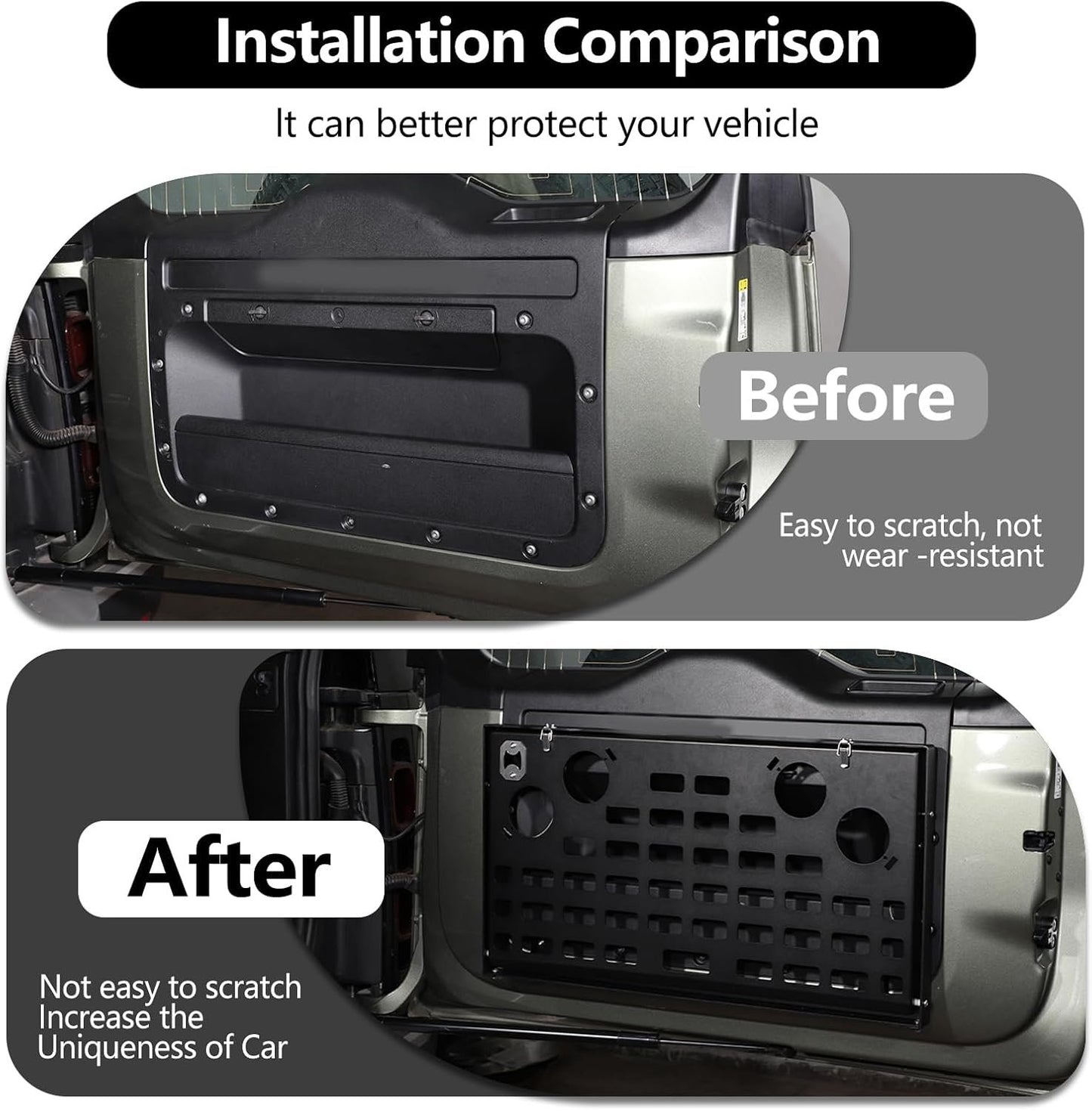 Car tailgate table storage rack metal foldable cargo storage rack for Land Rover Defender 2020-2021 car Parts