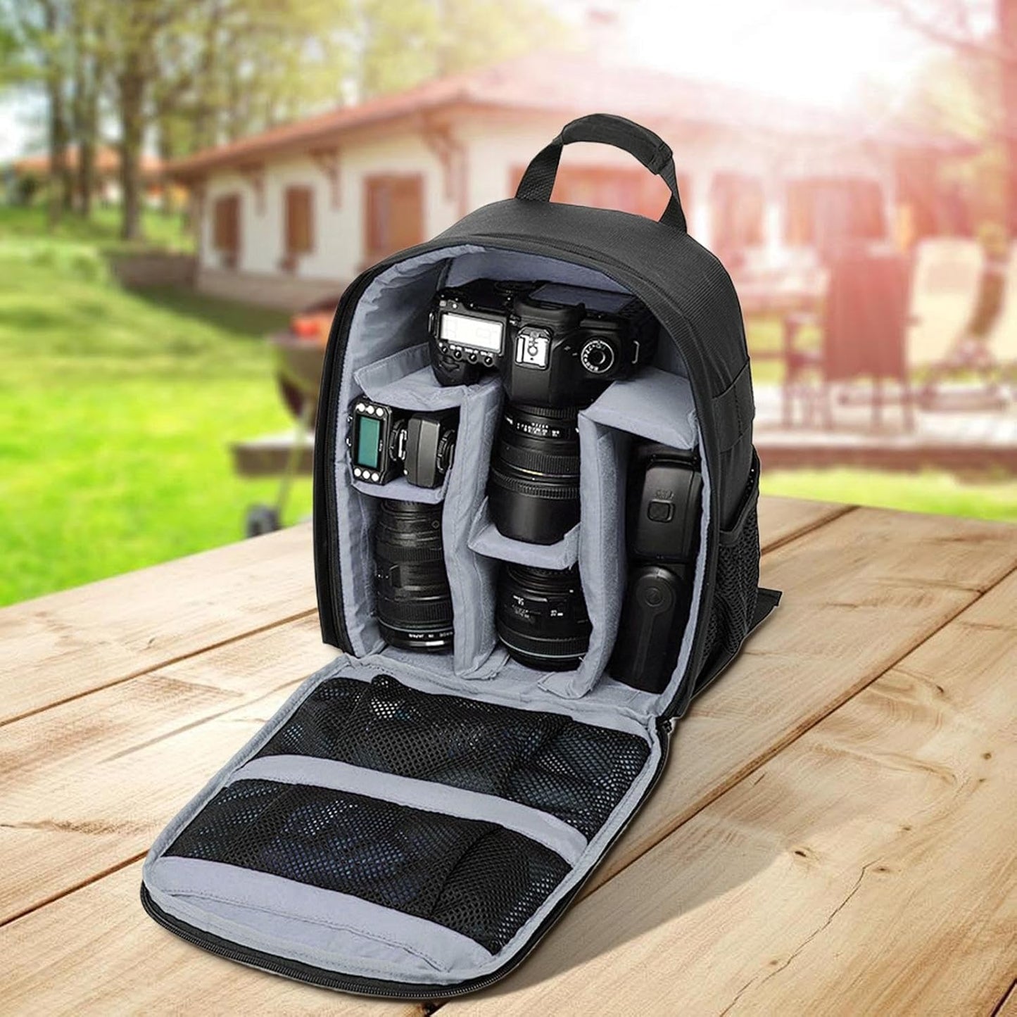 Generico Camera Backpack, Lightweight DSLR Tote Bag, Secure Zippered Storage, Stylish Carrying Solution, Perfect for Photographers, Girls, Women, Athletes, Teens, Travel, Outdoor Use