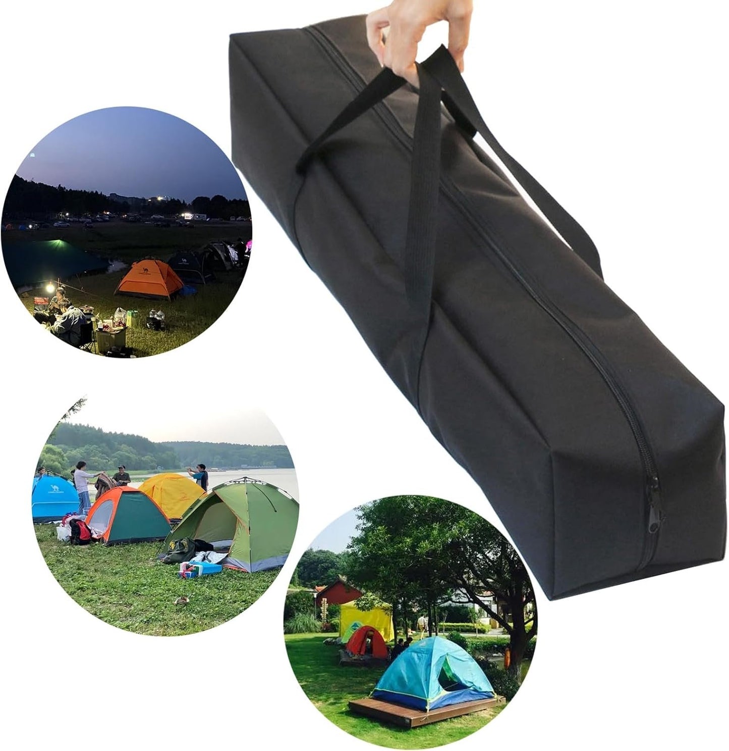 Extra Large Zippered Duffels Bag for Travel Camping Sports Equipment Storage Waterproof Foldable Luggage Bag with Handle Camping Storage Bag Multifunctional Carrying Case Outdoor Gear Storage Bag,