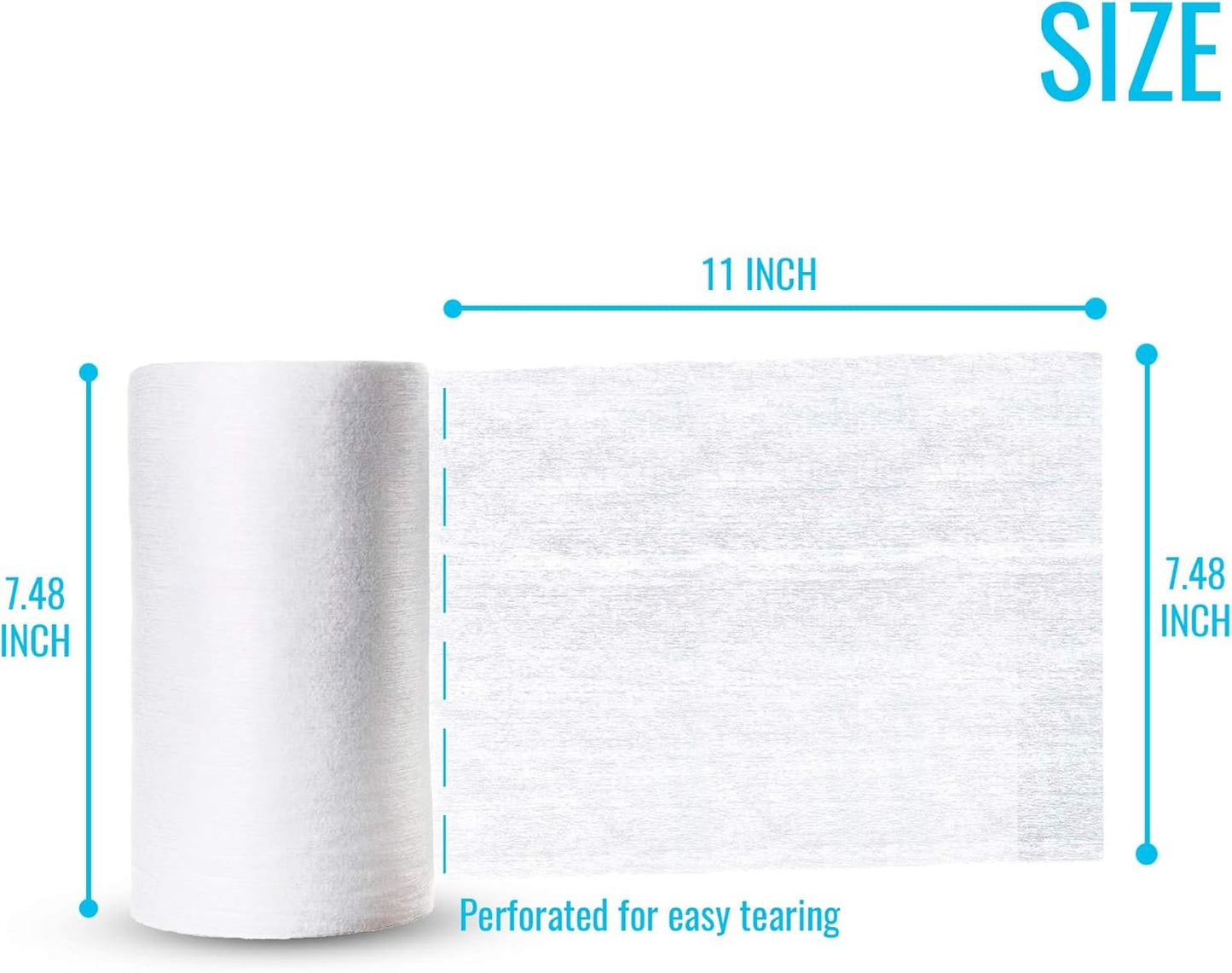 Baby Diaper Liners - Biodegradable Cloth Diaper Liners for Reusable Diapers Baby - Convenient & Easy to Use Cloth Diaper Inserts - Fits All, 7.5x11.5 in - Prevents Staining & Simplifies Cleaning