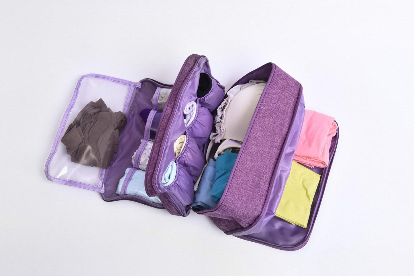 Underwear Storage Bag - Nylon Travel Bag Side Pocket Toiletry Choice Waterproof Color Bag