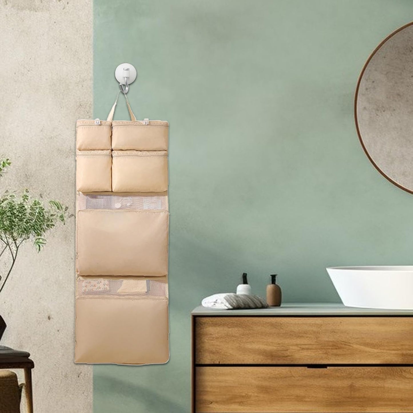 Travel Clothing Bag, Luggage Organizer Bag, Wall Mount Organizer, Travel Packing Bags, Multifunctional Travel Clothing Storage Bag With Wall Mount Design For Lightweight Packing and Home Organization
