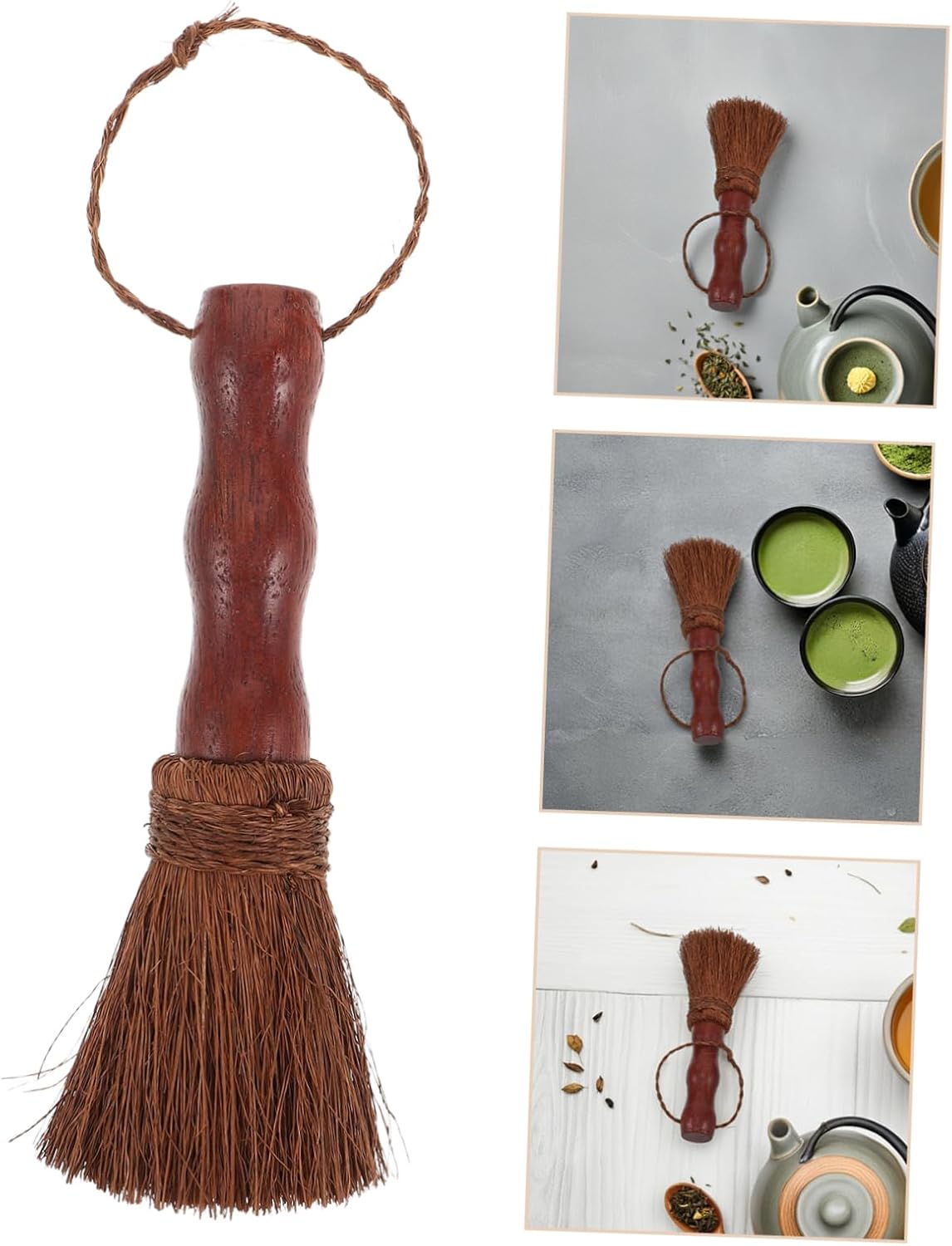 FRCOLOR Tea Tray Cleaning Brush Soft Bristles Wooden Handle Multi Functional Kitchen Essential for Teapots Cups and Household Cleaning Enhance Your Tea Experience