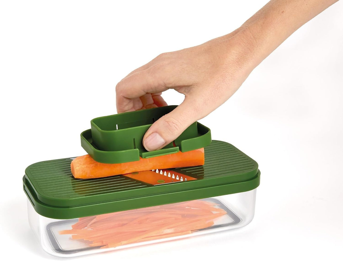 Joseph Joseph Multi-Prep Compact 4-in-1 Multifunctional Set, Kitchen Vegetable Chopper & Dicer, Cheese Grater, Mandoline Veggie Slicer, Food Julienne Cutter with Container