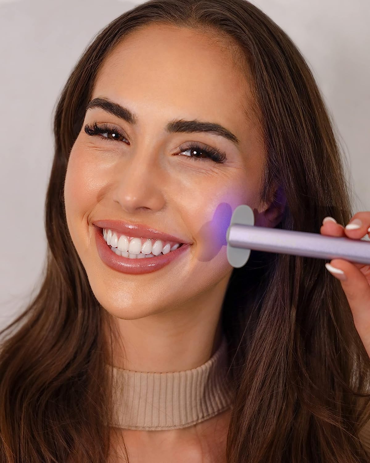Pro LED 5-in-1 Dual Colour Facial Wand with Red and Blue light Therapy. Microcurrent Facial Device Anti-Ageing. Skincare tool for your natural radiance
