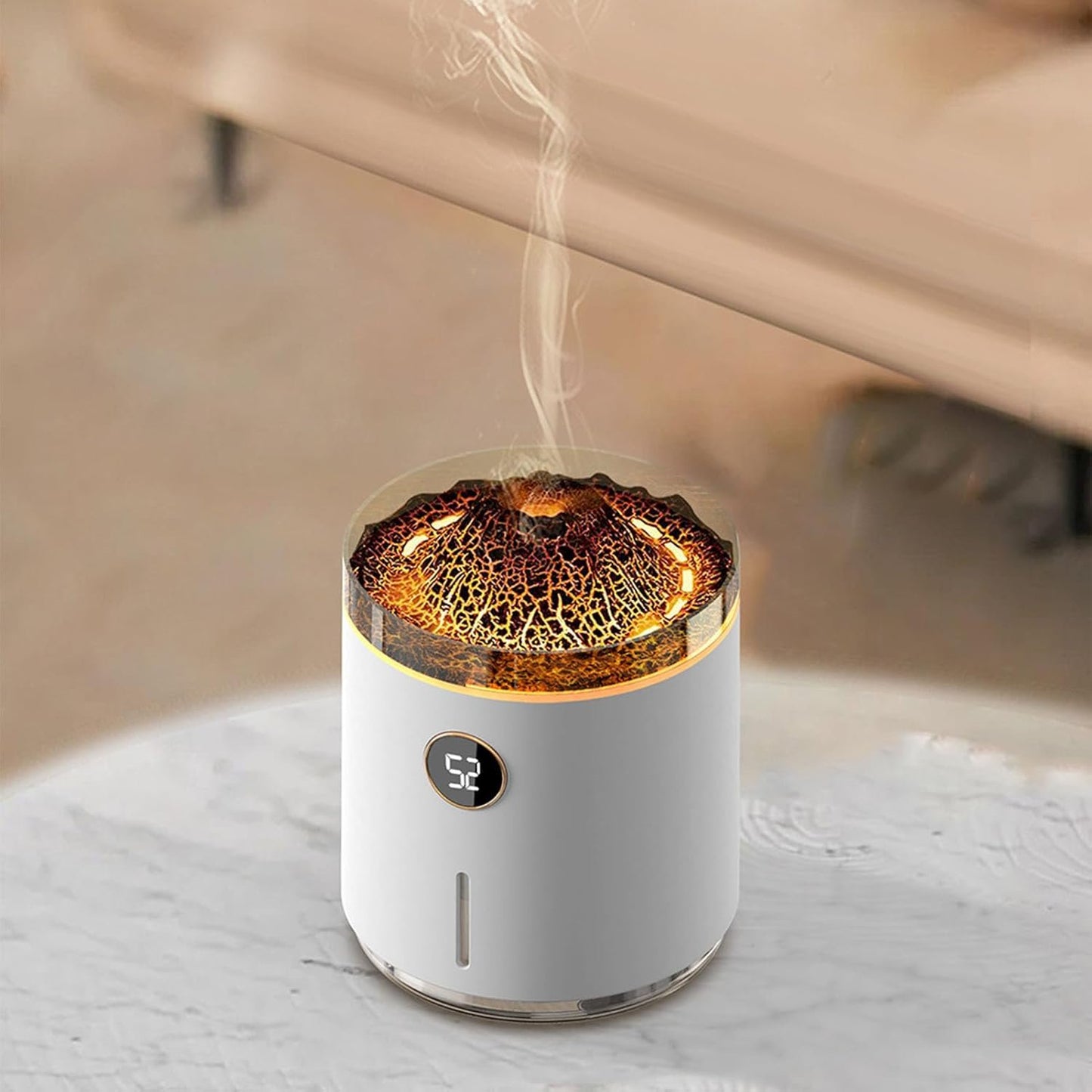 Flame Fire Essential Oil Diffuser, Adjustable Aromatherapy Mist Diffuser with Remote Control, Timeable, Lights for Large Room Home Office Yoga, Ultra Quiet Flame Air Aroma