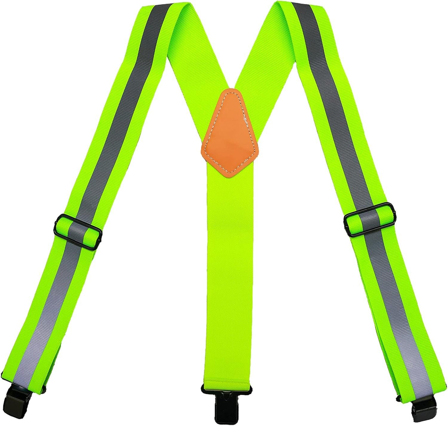 MELOTOUGH Men's Braces Elastic 2 inch Wide Heavy Duty Work Suspenders, Large