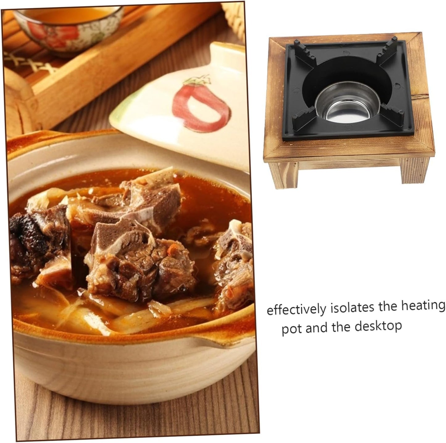 Milisten 1 Set Alcohol Stove Camp Stove Jet Beverage Grill Hot Electric Tea Kettle Fire Pot Black