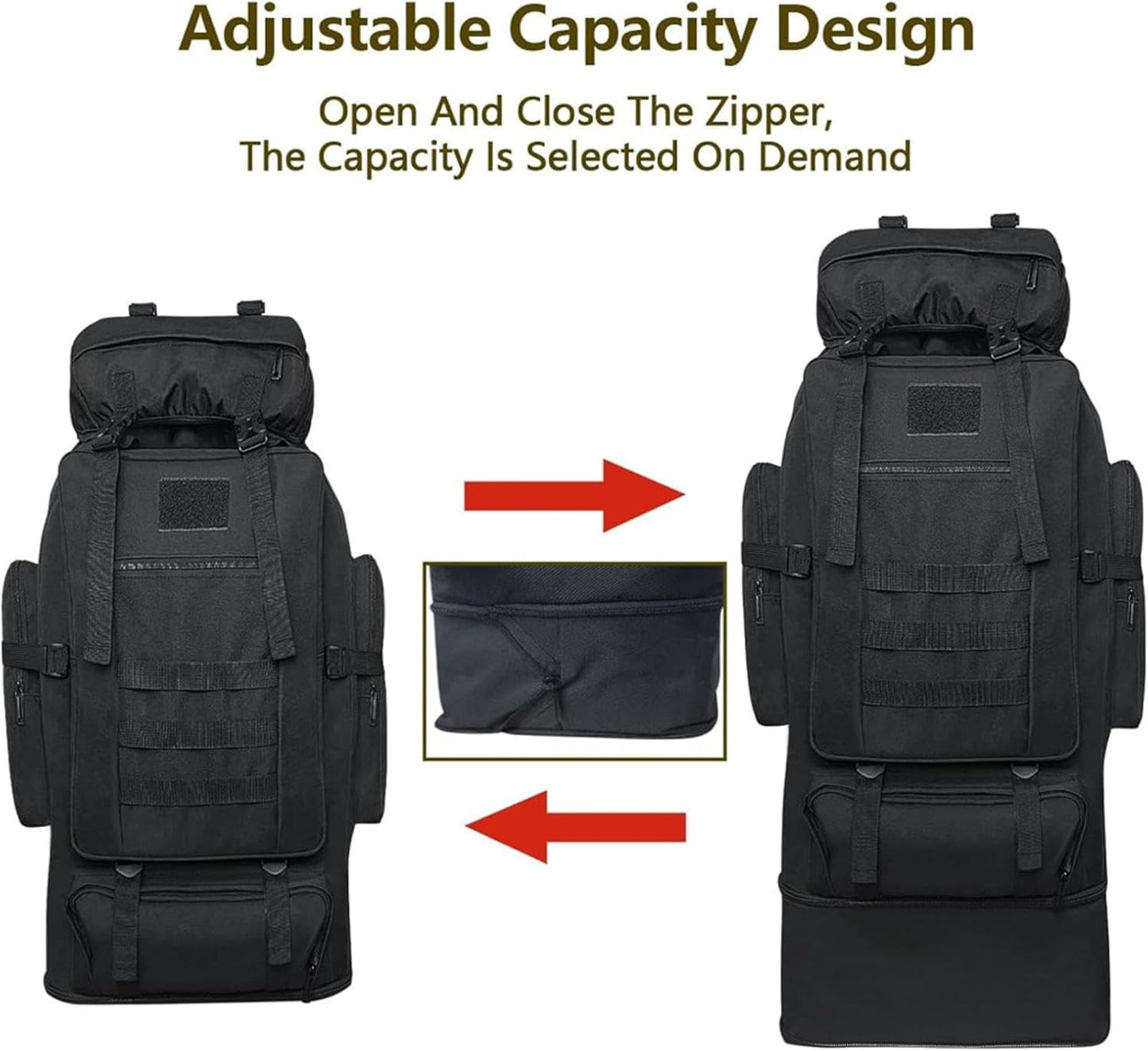 Iouyjiu Waterproof Travel Backpack | Large Capacity Outdoor Rucksack | Multi-Functional Backpacking Bag for Trekking, Hiking, Cycling, Climbing & Camping | Durable Travel Gear for Adventurers