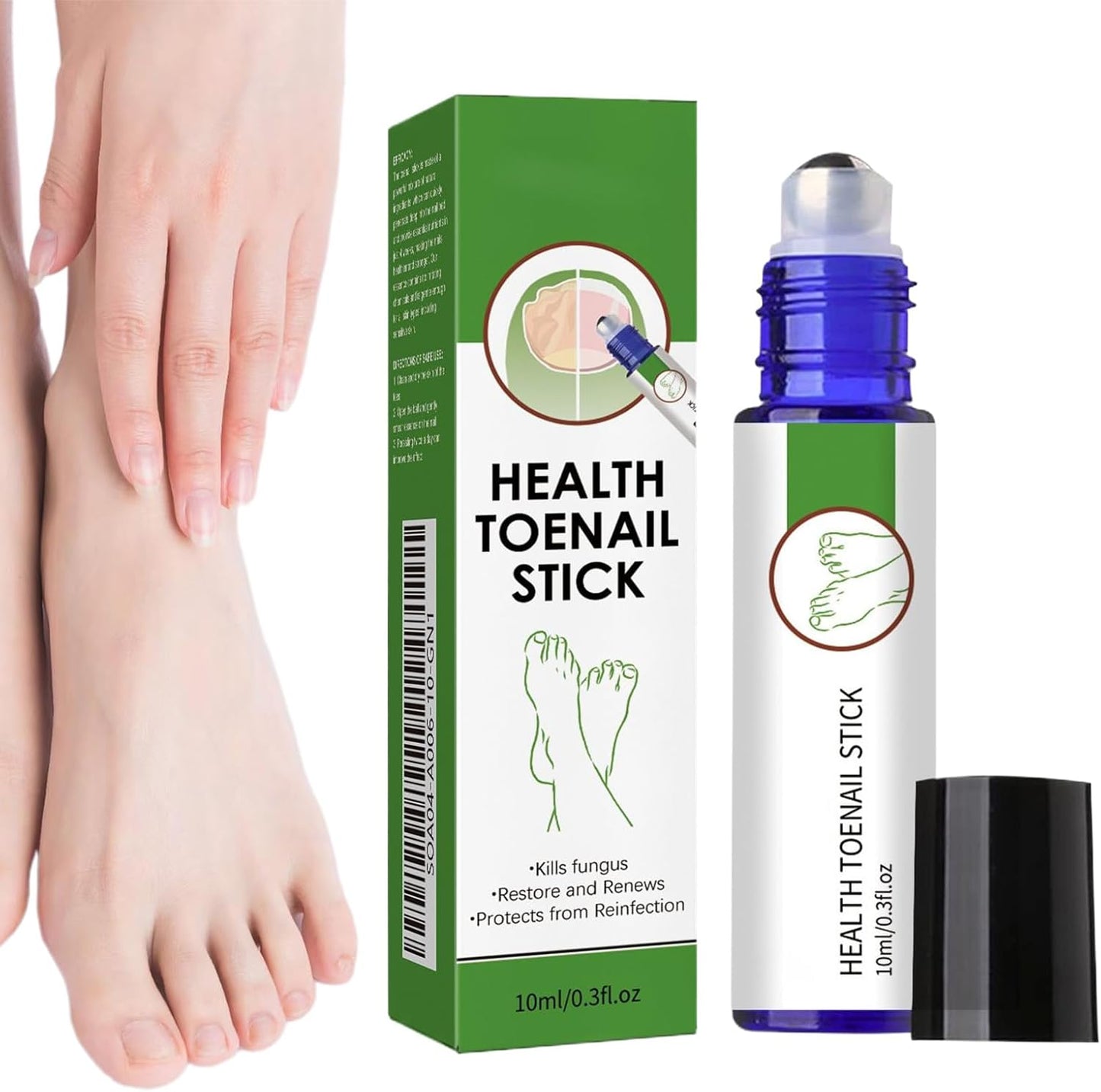 Nail Care Liquid, Extra Strength Nail Strengthener Roller, 0.71x0.71x3.23 inches Adorable Compact Gentle Soothing Toenail Cares Supplies for Adults Family, Restoring Comfort