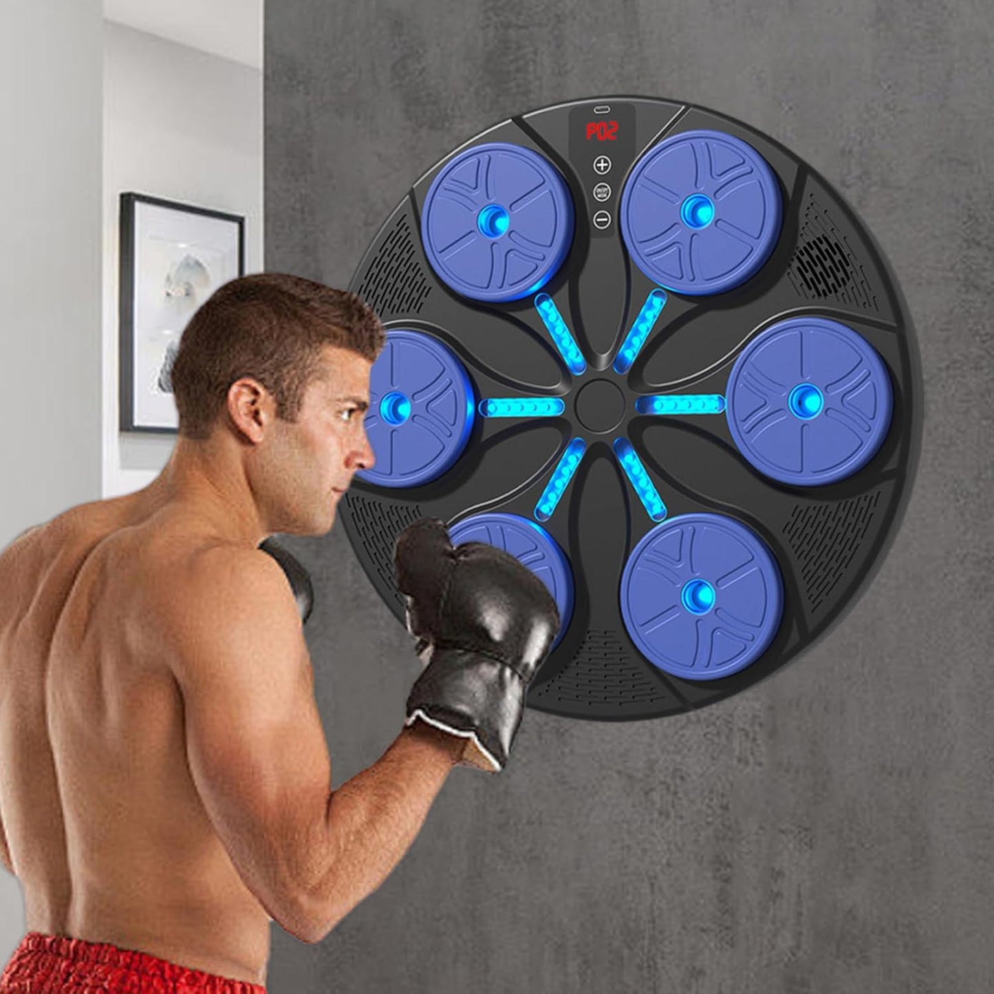 Music Boxing Machine, Smart Boxing Exercise Equipment, Punching Training Device for Home, Studio and Gym Use, Interactive Indoor Workout Gear for Fitness and Fun