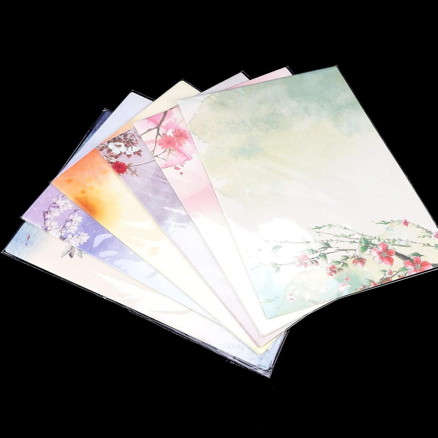 Bzocio 48PCS Writing Stationery Paper, Letter Writing Paper Letter Sets