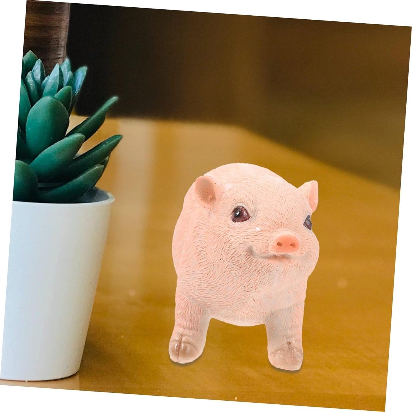 VANZACK ornamento salvadanaio simulato gadget casa oggettistica casa decorazione di maialino arredamento del tavolo Modelli giocattolo di figura di maiale artificiale torta