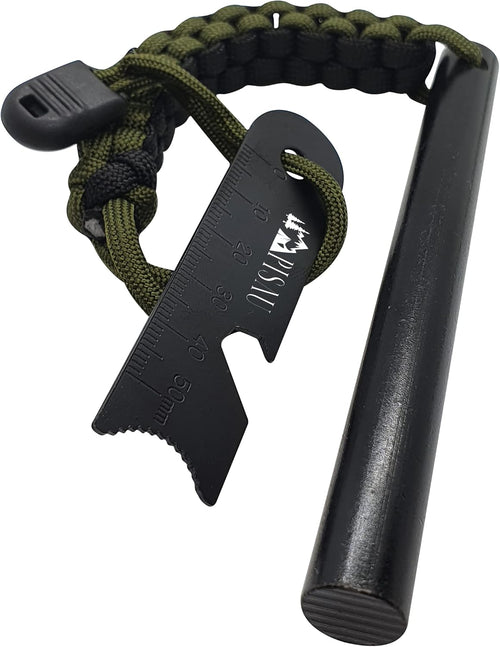 12.7 cm Ferrocerium Ferro Rod Flint Fire Starter Waterproof for Camping, Hiking and Emergency