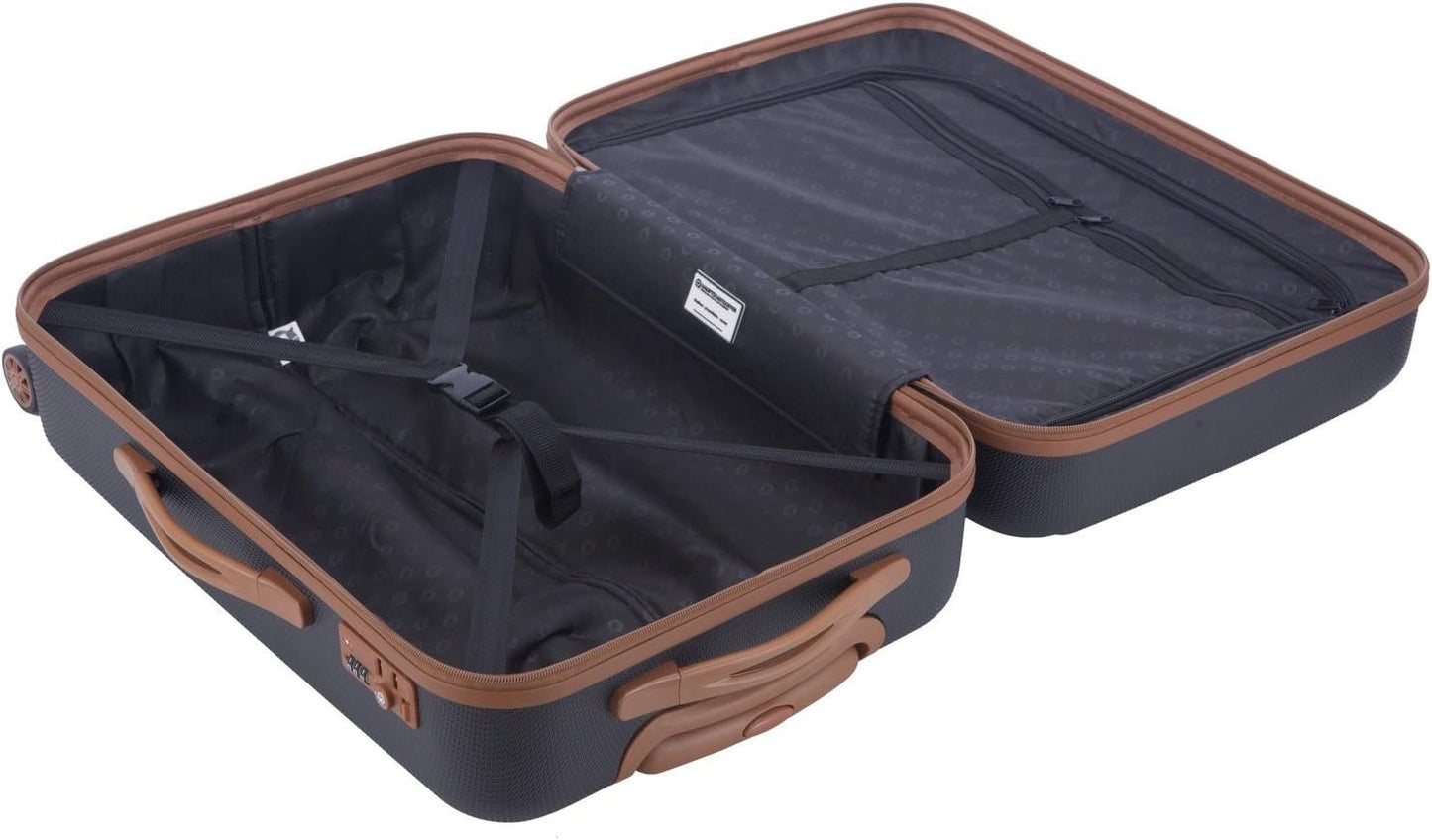 HAUPTSTADTKOFFER - Wannsee - Hand Luggage - Set of 2 Trolleys, Hardshell Cabin Trolley 58.5 cm, TSA, dark blue, Hand Luggage Sets