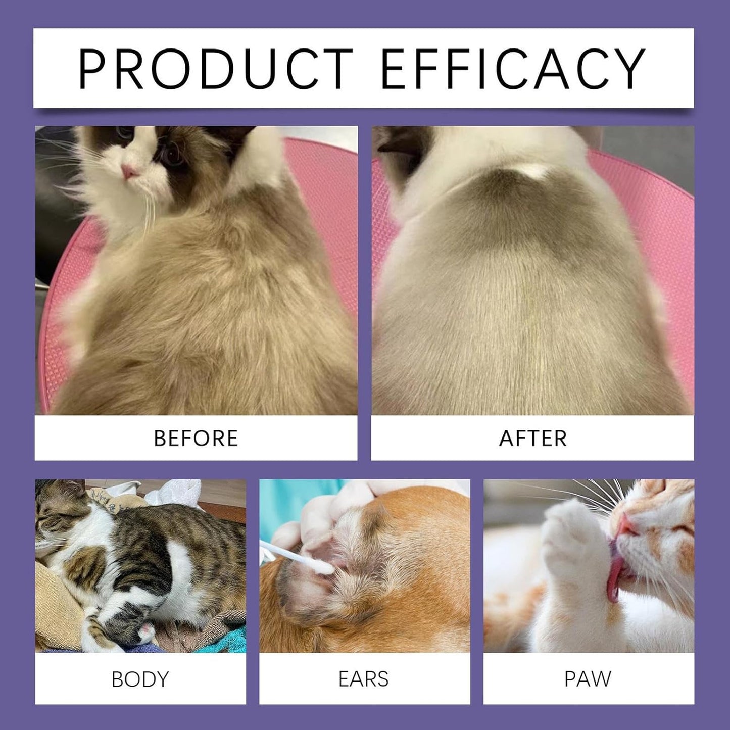 Pet Cleaning Gloves - Cat Washing Gloves | Cat Cleaning Deodorizing Wipes | Nourishing Waterless Portable Grooming Tool for Daily Routines Hygiene Home Cleanliness Bathing Removing Shedding Hair
