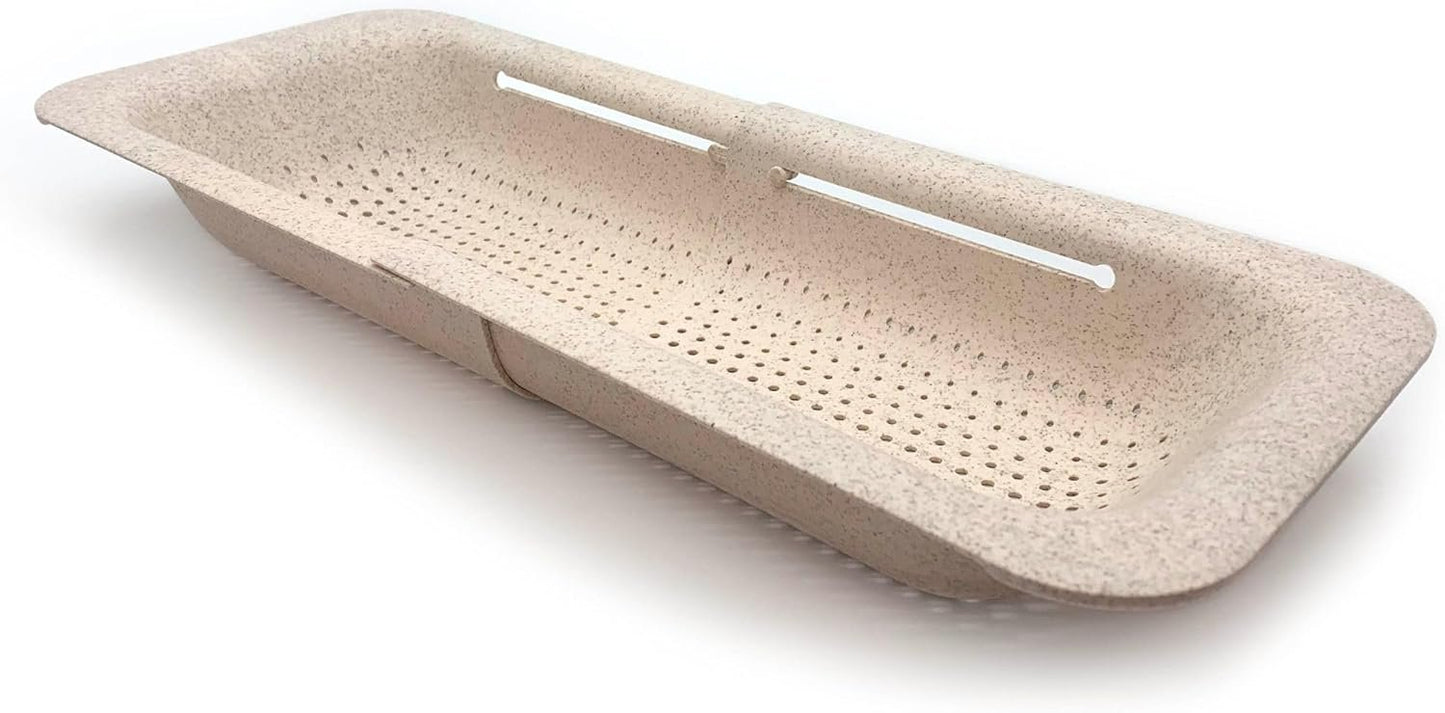 Starfrit Gourmet ECO - Over-The-Sink Colander - Expands up to 19.7" - Up to 4.2 L Capacity - Wheat Straw Fibers