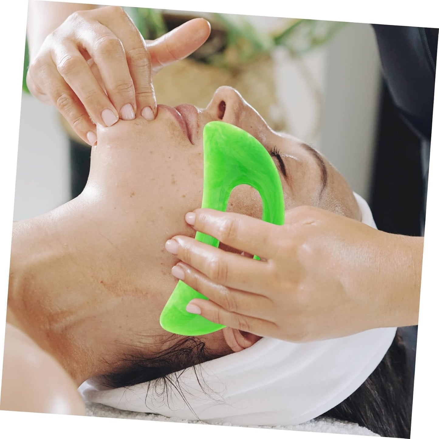 WRITWAA 2 Pezzi Scheda Raschiaggio a Forma Di Scimitar Asse Raschiatura Attrezzo Massaggio Corpo Raschietto Per Massaggi Tavola Raschiante Massaggiatore a Mano Resina