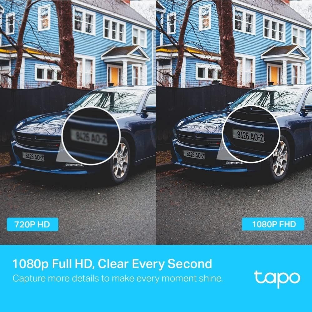 TP-Link Tapo Pan/Tilt Outdoor Home Security WiFi Camera, Wireless, 1080p, 360°, IP65, Night Vision, Sound Alarm, Two-Way Audio, Smart Person & Motion Detection, Privacy Mode, SD Card Slot (Tapo C500)