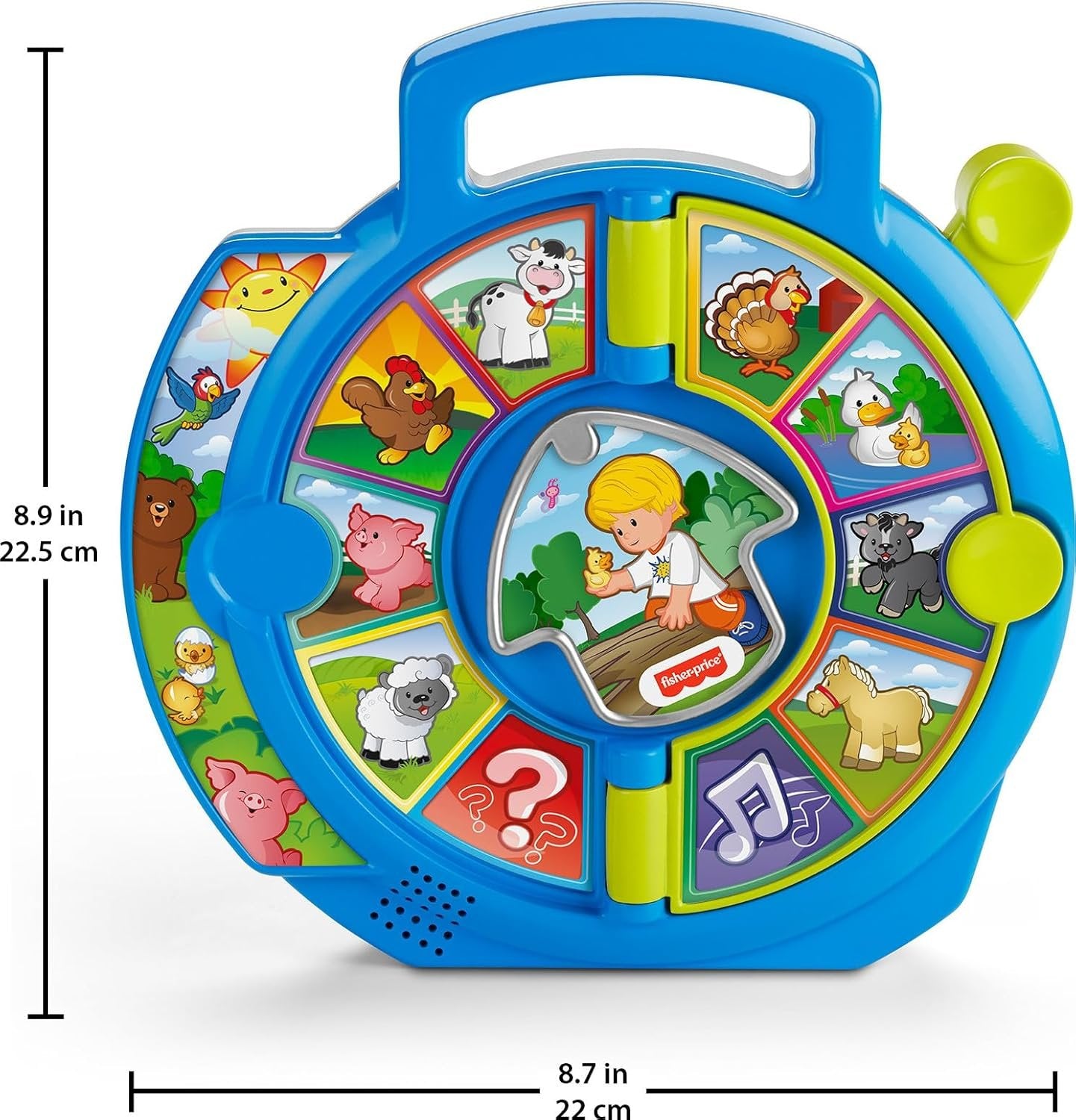 Fisher-Price Little People Toddler Learning Toy World of Animals See ‘n Say with Music and Sounds for Ages 18+ Months