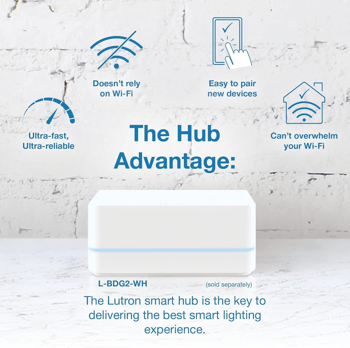 Lutron PD-6WCL-WH Caseta Wireless 600/150-Watt Single Pole In-Wall Dimmer, White