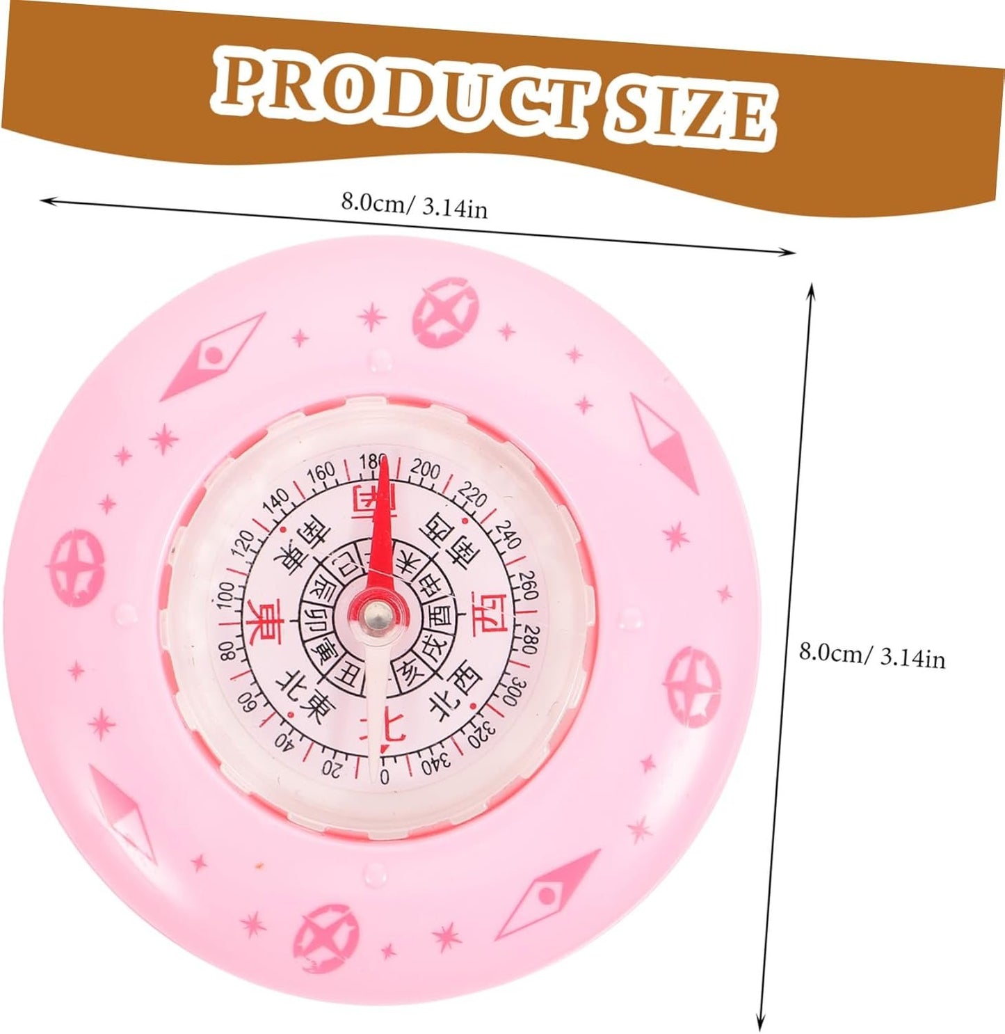 Kisangel Survival Pocket Compass Hiking Metal Compass Mini Outdoor Direction Random Color