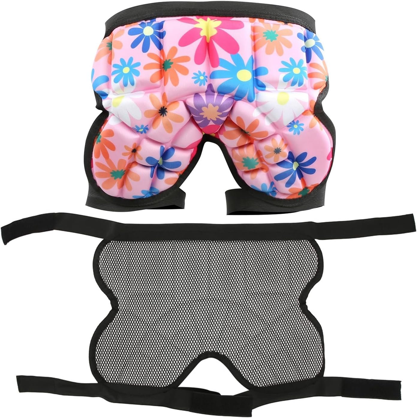 NIZUUONE Guardia 'anca per i Bambini per Pattinare Pattinaggio Snowboard (BLUE) (rosso)