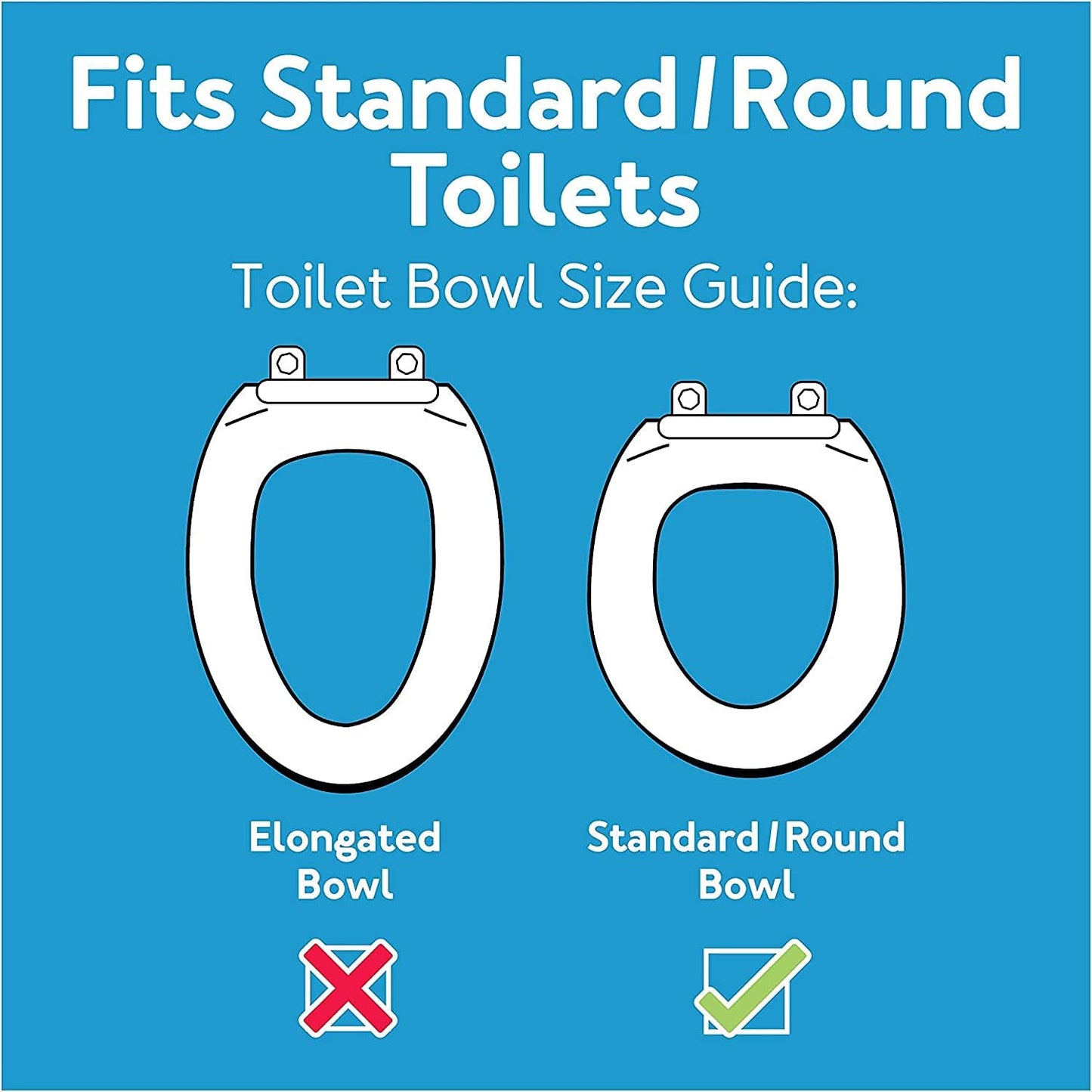 Carex Health Brands Hinged Toilet Seat Riser, Round