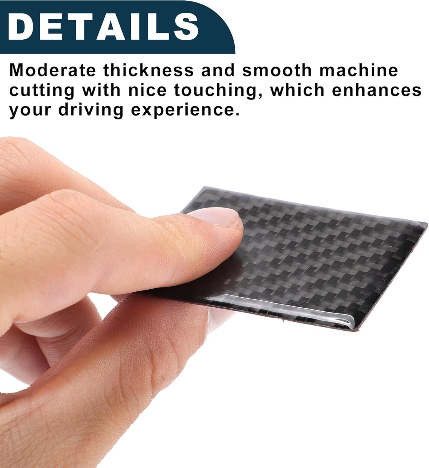 TUCKBOLD Passenger Side Glove Box Panel Sticker Cover for Toyota Tundra Sequoia 2022-2024 Interior Trim Decal Decoration Accessories Carbon Fiber Black 1Set