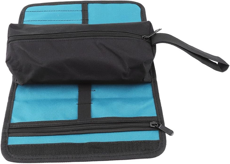 Foldable Maintenance Tools Storage Holder Roll Bag Professional Electrician Techincian Homeowner Tools Organizer Bag Oxford Cloth Convenient Carry with Hand Strip