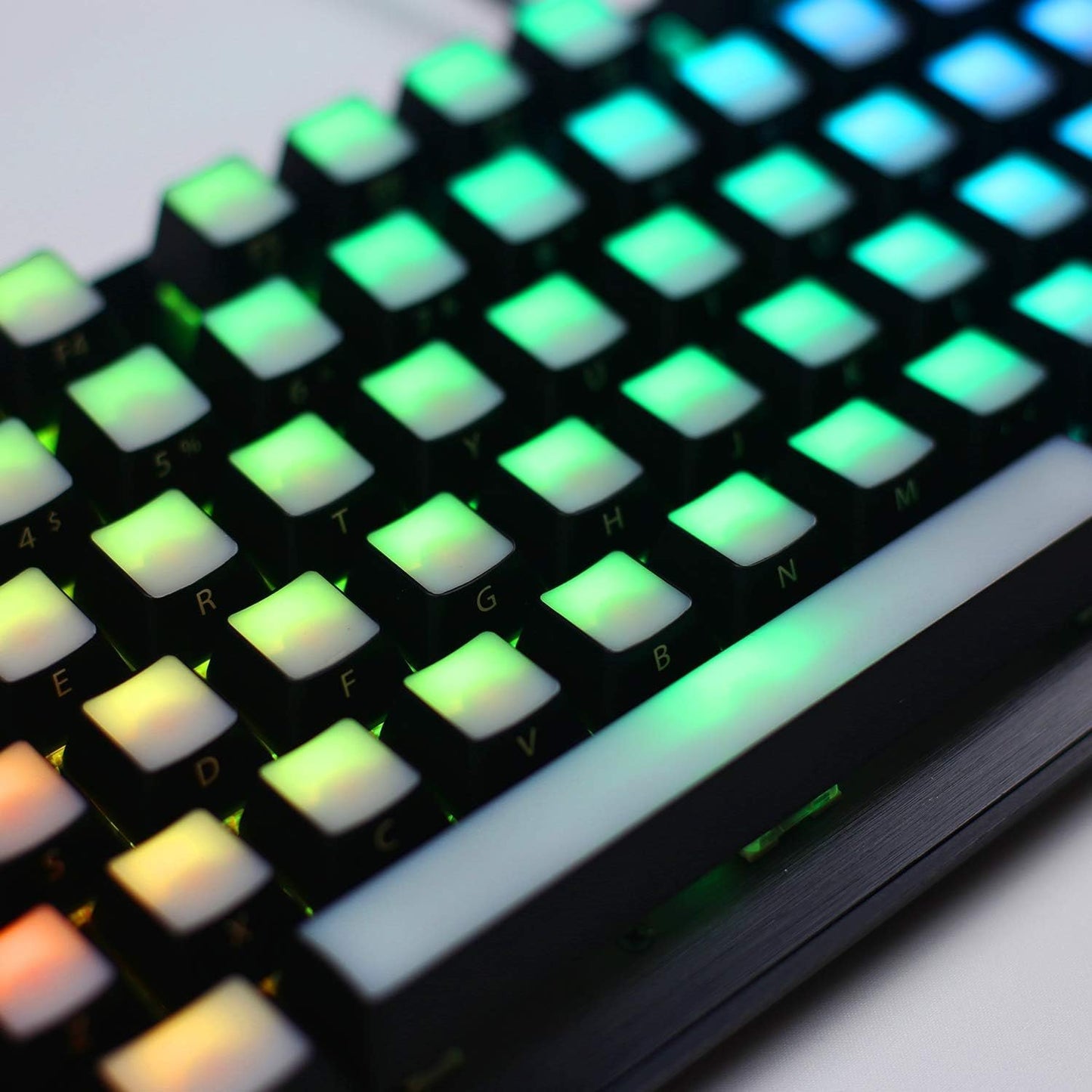 Whirlwind FX Lightcap Keycaps - Upgrade Set for Mechanical Keyboards: Compatible with Standard 104 US Layout