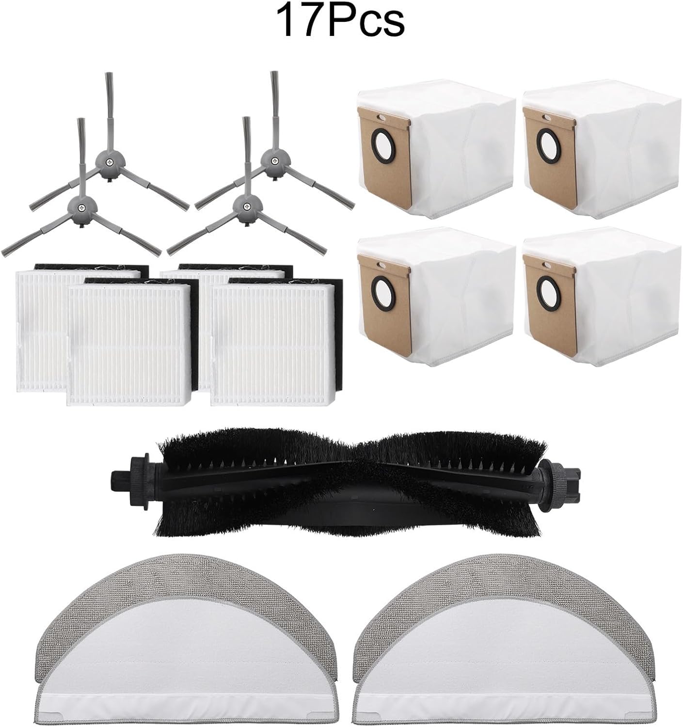 Cleaning Essentials Hoover HG4 and Hydro Pro Mop Filter and Mop Cloth Set Includes Side Brushes and Dust Bags
