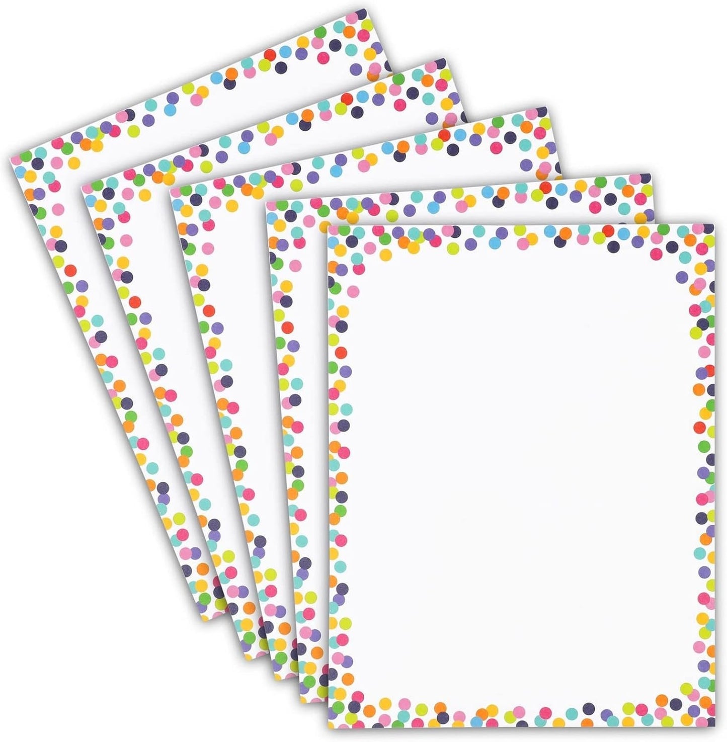 Confetti Stationery Paper (8.5 x 11 Inches, 96 Sheets)