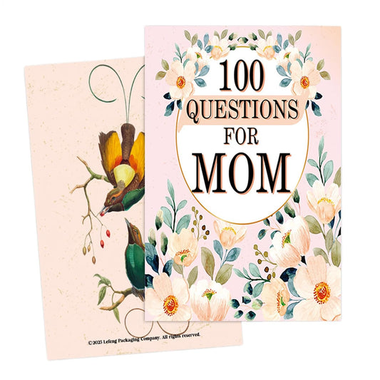 Meindin 100 Questions to Ask Yourself | Tell Your Life Story Mom,Well-Designed Long Lasting Keepsake Book for Women and Daughters Festival Birthday Christmas