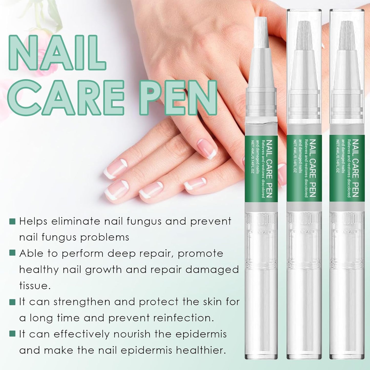 3 Pieces Nail Care Pen, Nail Treatments, Nail Care, Soothes, for Nails and Nails