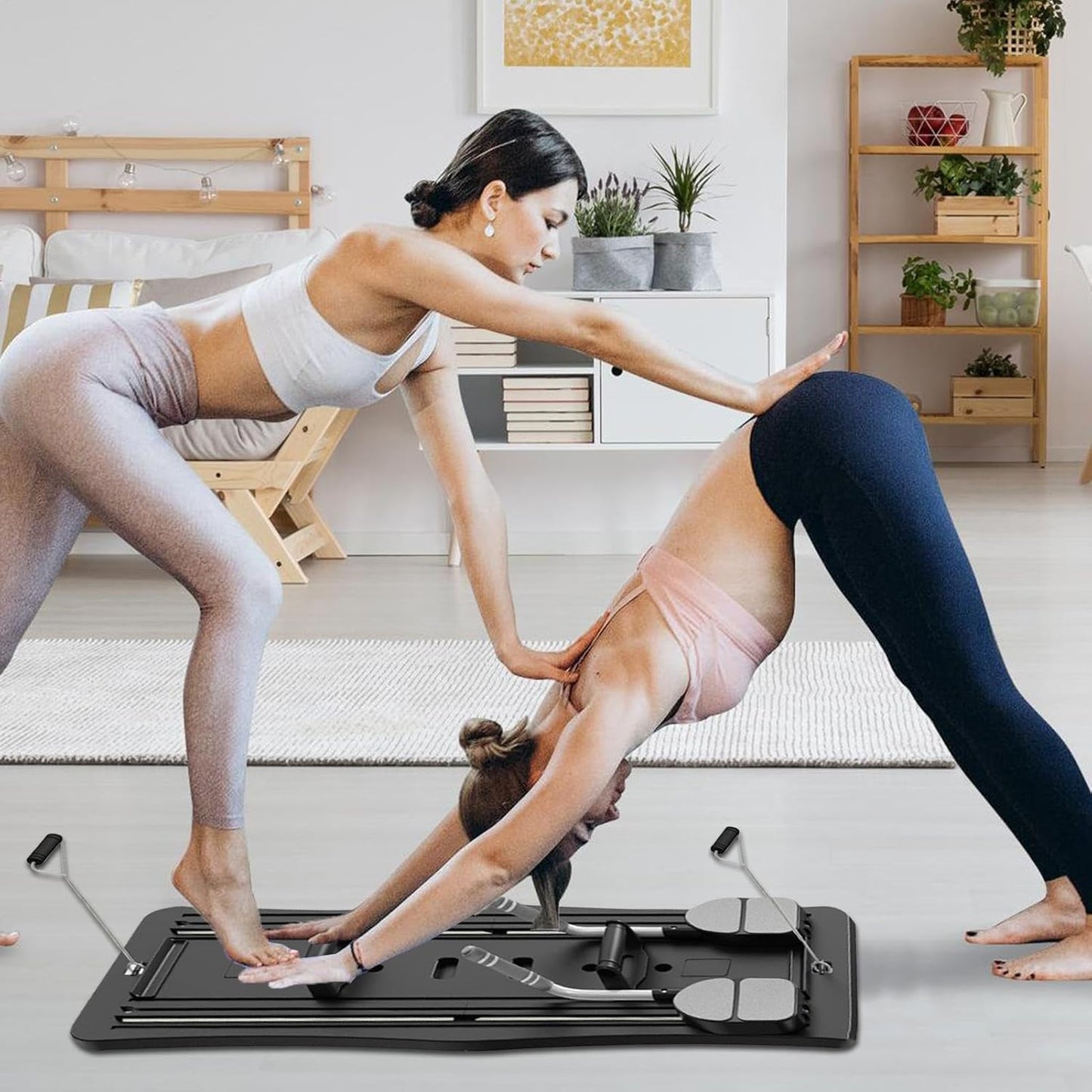 Pilates Balance Board, Core Strength Trainer, Multipurpose Home Fitness Equipment, Stability Workout, Portable Exercise Gear for Women and Men, 38,19 x 16,14 x 1,12 Inches