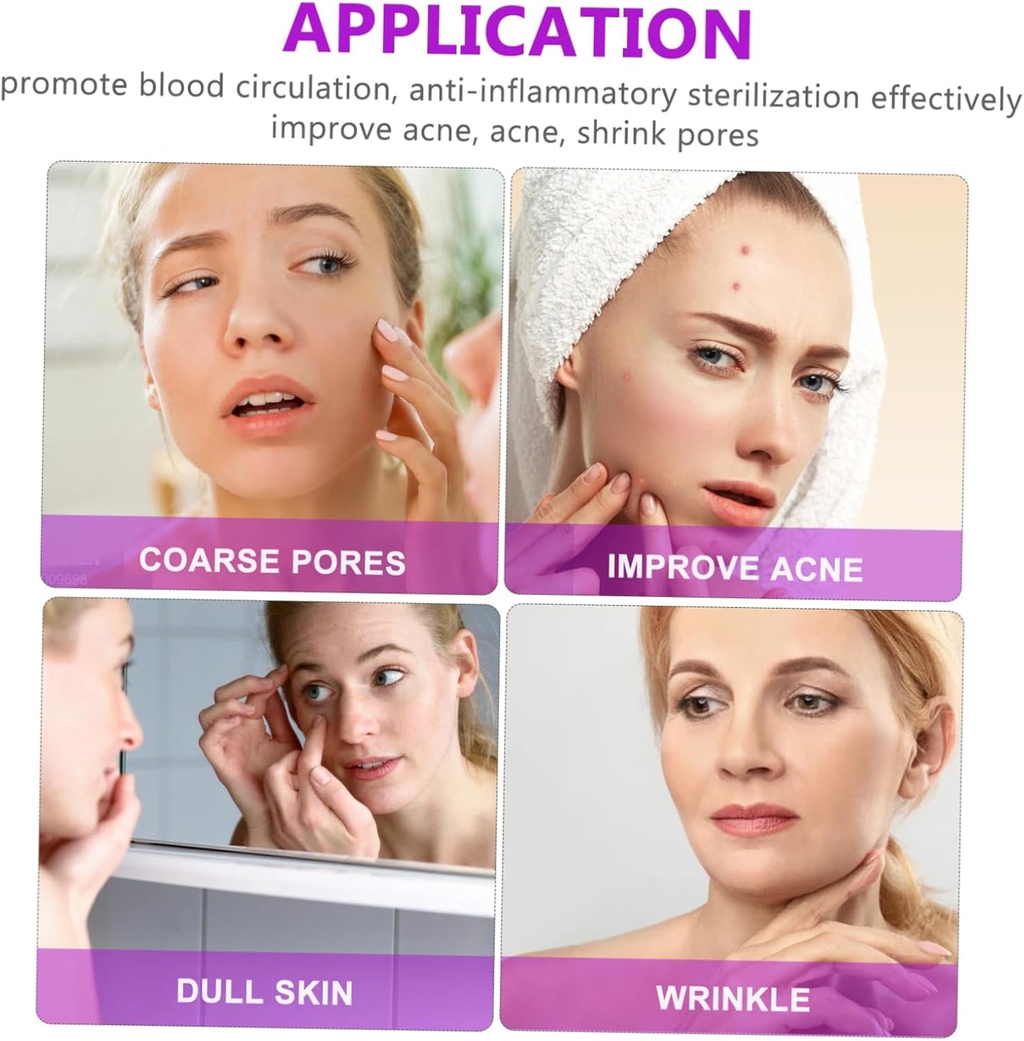 FOMIYES Facial Device for Skin Care Portable Tool for Deep Cleansing Skin Refreshing and Elasticity Boosting Enjoy Spa Like Treatment
