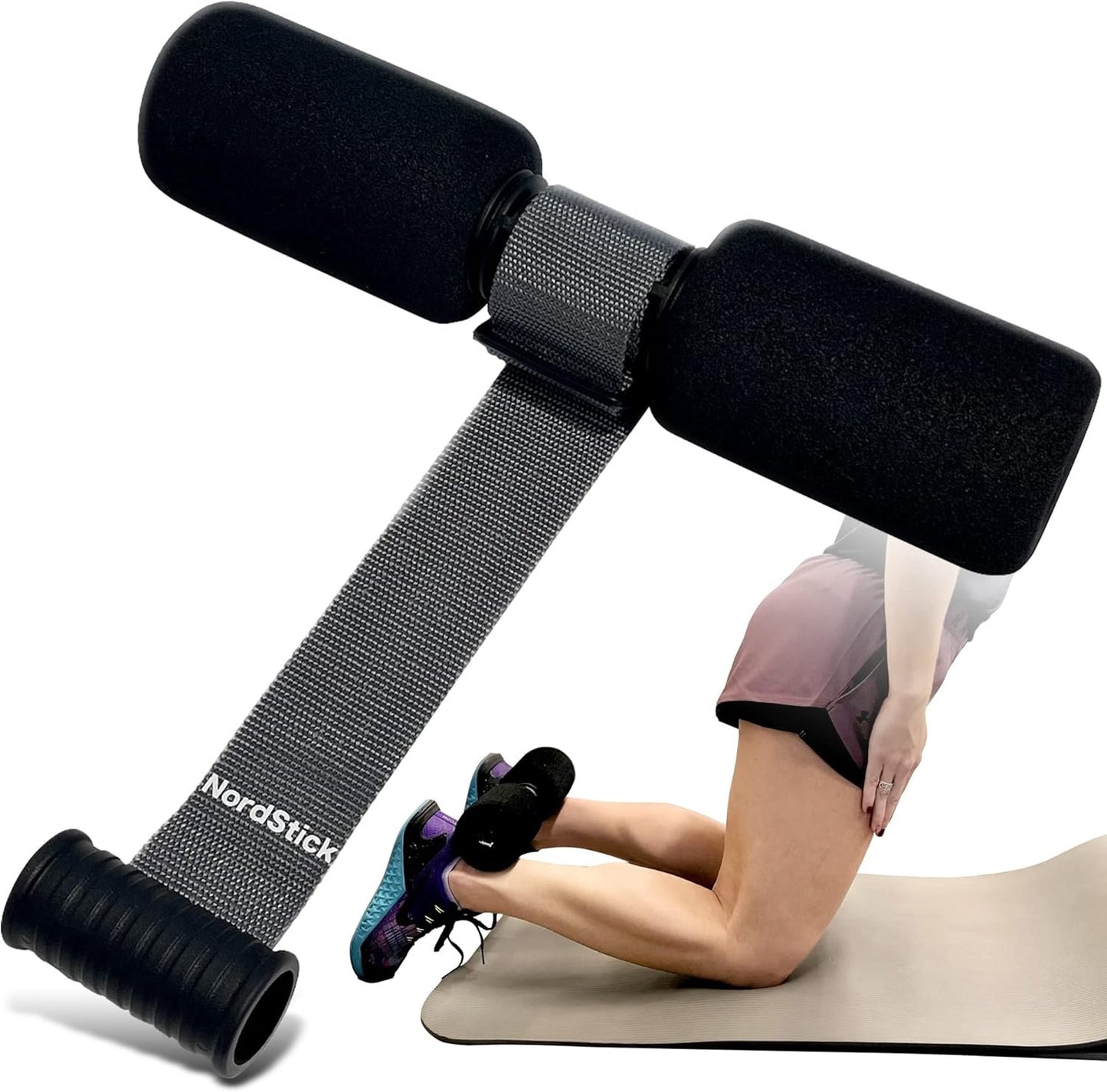 NordStick Nordic and PRO Hamstring Curl Strap and Nordic Curl Knee Pad