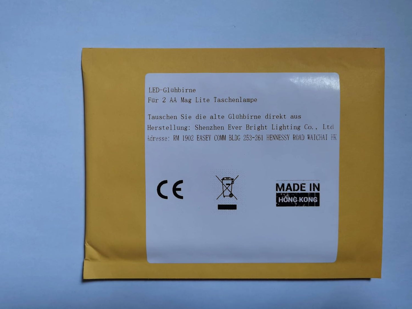 EBLCL Mini Mag Lite 2 AA Cell 1 Watt LED Conversion Bulb