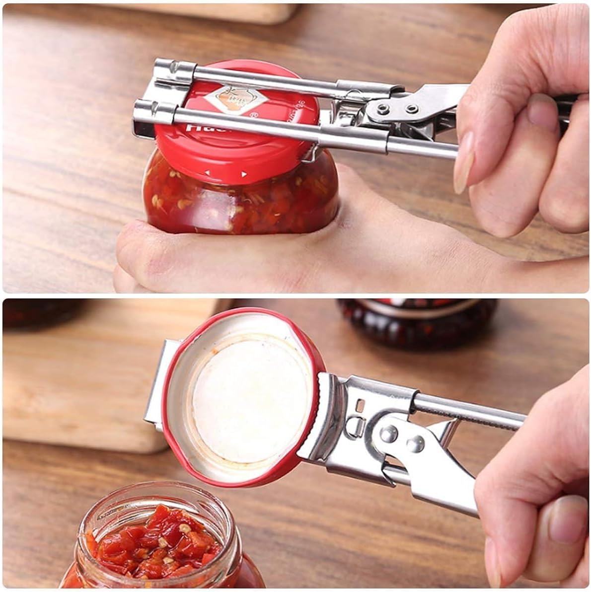 Master Jar & Bottle Opener, Adjustable Multifunctional Stainless Steel Can Opener Jar Lid Gripper, Manual, Kitchen Accessories
